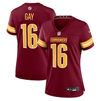 Maillot de match Nike Matt Gay Bordeaux pour femme des Washington Commanders