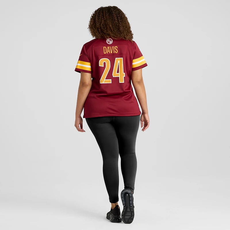 Women's Nike Michael Davis  Burgundy Washington Commanders Team Game Jersey
