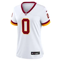 Maillot Nike Mike Sainristil blanc pour femme des Washington Commanders, édition Super Bowl