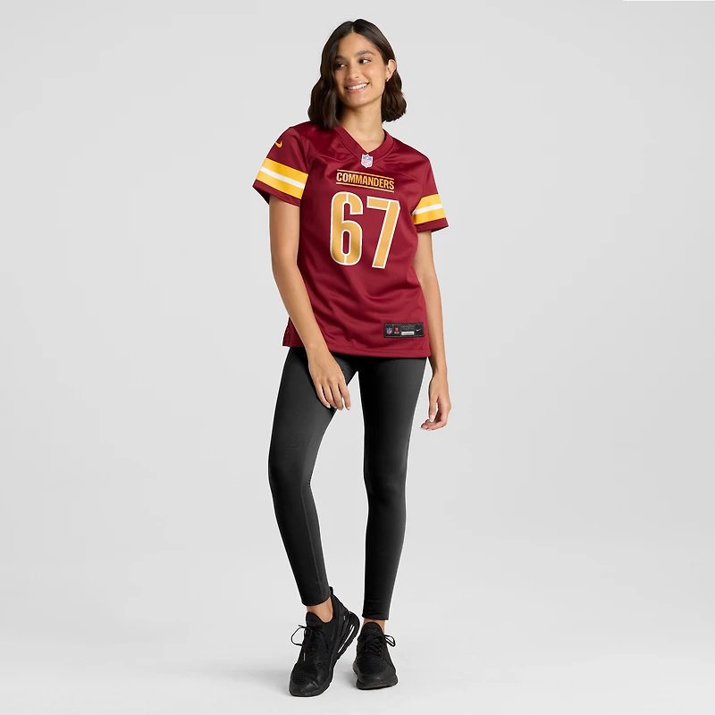 Women's Nike Nick Allegretti  Burgundy Washington Commanders Game Jersey
