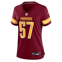 Women's Nike Nick Bellore  Burgundy Washington Commanders Team Game Jersey