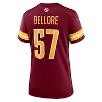 Maillot Nike Nick Bellore bordeaux pour femme des Washington Commanders