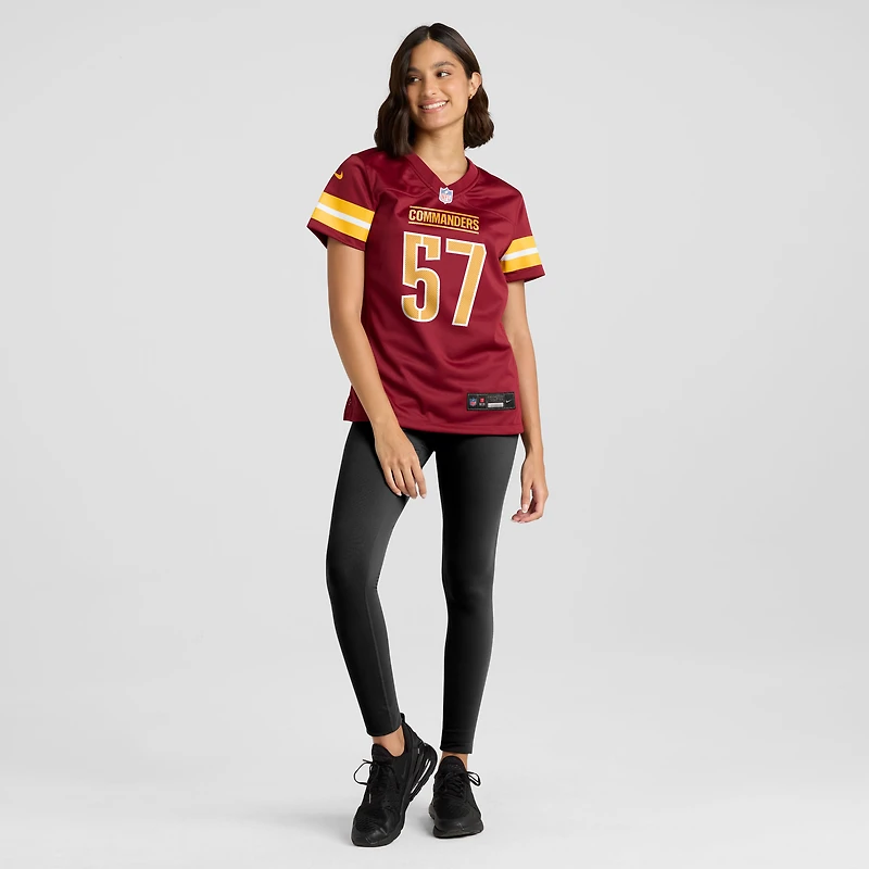 Maillot Nike Nick Bellore bordeaux pour femme des Washington Commanders