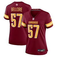 Maillot Nike Nick Bellore bordeaux pour femme des Washington Commanders