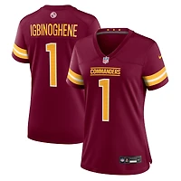 Women's Nike Noah Igbinoghene  Burgundy Washington Commanders Team Game Jersey