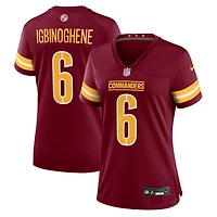Women's Nike Noah Igbinoghene  Burgundy Washington Commanders Team Game Jersey