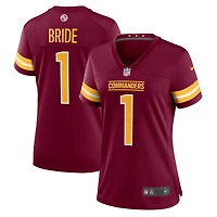 Maillot de match Nike Numéro 1 Bride Bourgogne Washington Commanders pour femme
