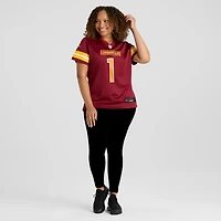 Maillot de match Nike Numéro 1 Maman Bourgogne Washington Commanders pour femme