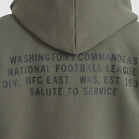 Sweat à capuche Nike Olive Washington Commanders 2025 Salute to Service Sideline Standard Issue Dri-FIT pour femme
