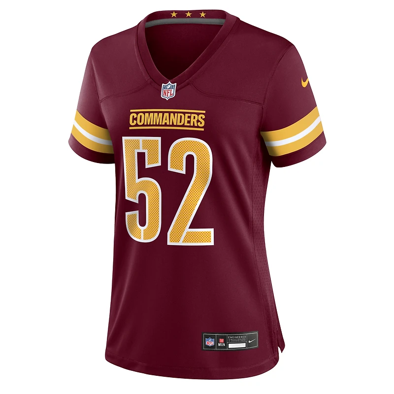 Women's Nike Preston Smith  Burgundy Washington Commanders Team Game Jersey