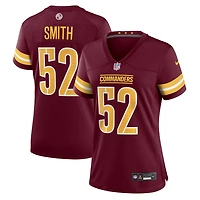 Maillot de match Nike Preston Smith bordeaux pour femme des Washington Commanders