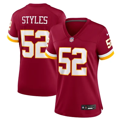 Women's Nike Sonny Styles Burgundy Washington Commanders Game Jersey