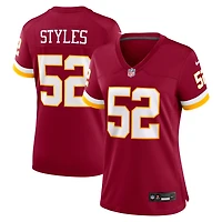 Women's Nike Sonny Styles Burgundy Washington Commanders Game Jersey