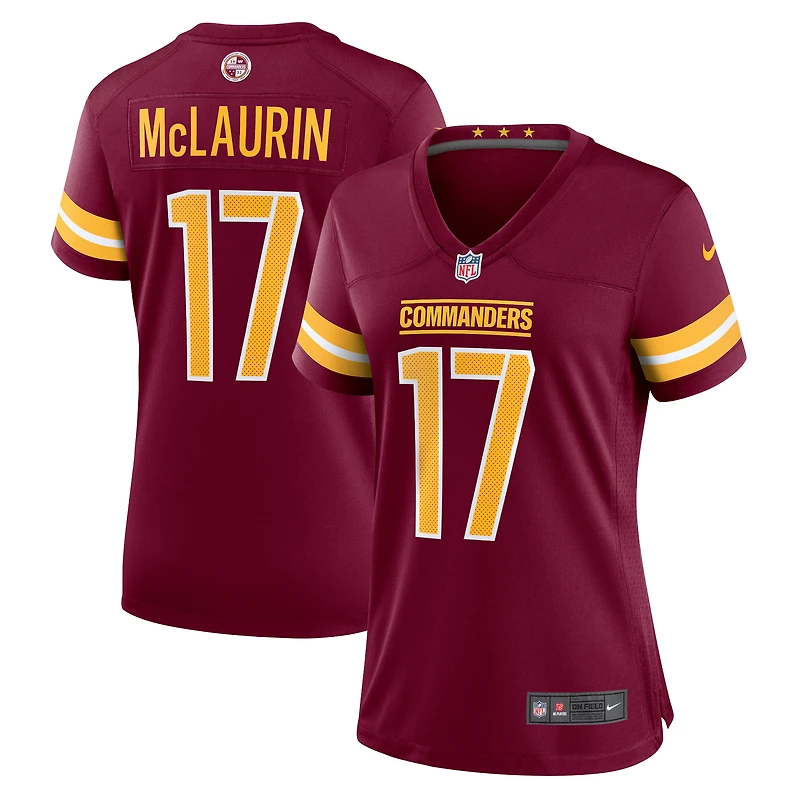 Maillot de match Nike Terry McLaurin des Washington Commanders pour femme, bordeaux