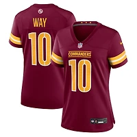 Women's Nike Tress Way  Burgundy Washington Commanders Team Game Jersey