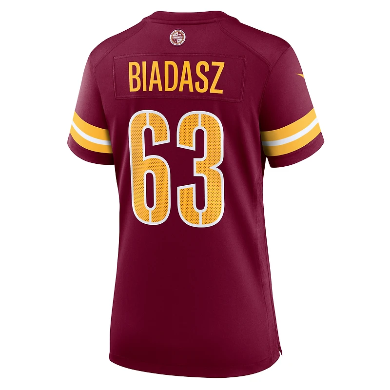 Women's Nike Tyler Biadasz  Burgundy Washington Commanders Game Jersey