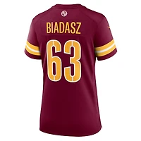 Women's Nike Tyler Biadasz  Burgundy Washington Commanders Game Jersey