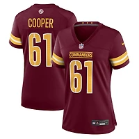 Women's Nike Tyler Cooper  Burgundy Washington Commanders Team Game Jersey