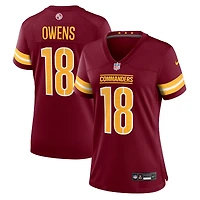 Maillot Nike Tyler Owens bordeaux pour femme des Washington Commanders