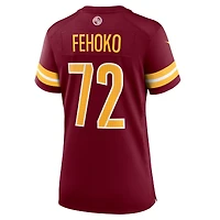 Women's Nike Viliami Fehoko Jr.  Burgundy Washington Commanders Team Game Jersey