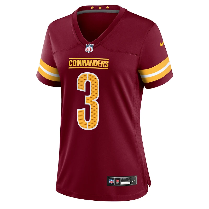 Women's Nike Will Harris  Burgundy Washington Commanders Team Game Jersey