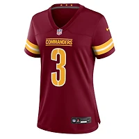 Women's Nike Will Harris  Burgundy Washington Commanders Team Game Jersey