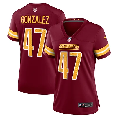 Women's Nike Zane Gonzalez  Burgundy Washington Commanders Team Game Jersey