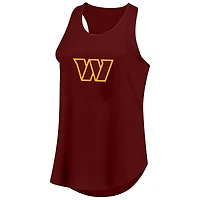 Débardeur basique grande taille Washington Commanders bordeaux pour femme