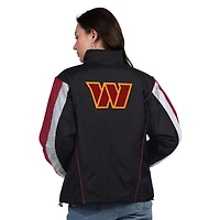 Women's Starter Black/Burgundy Washington Commanders Thursday Night Gridiron Half-Zip Jacket