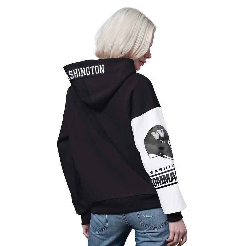Women's Starter Black Washington Commanders 4th Down Full-Zip Hoodie