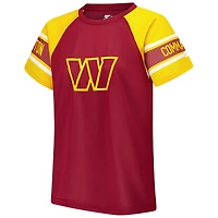 Women's Starter Burgundy Washington Commanders 1st Rounder Color Block Raglan Top