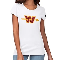 T-shirt Starter blanc pour femmes Washington Commanders Endzone