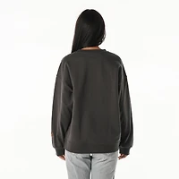 Sweat-shirt ras du cou surdimensionné en cristal de roche pour femme, couleur charbon, Washington Commanders, The Wild Collective