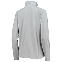 Haut à enfiler demi-zippé Vineyard Vines Washington Commanders Sankaty Shep gris chiné pour femme