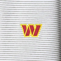 Haut à enfiler demi-zippé Vineyard Vines Washington Commanders Sankaty Shep gris chiné pour femme