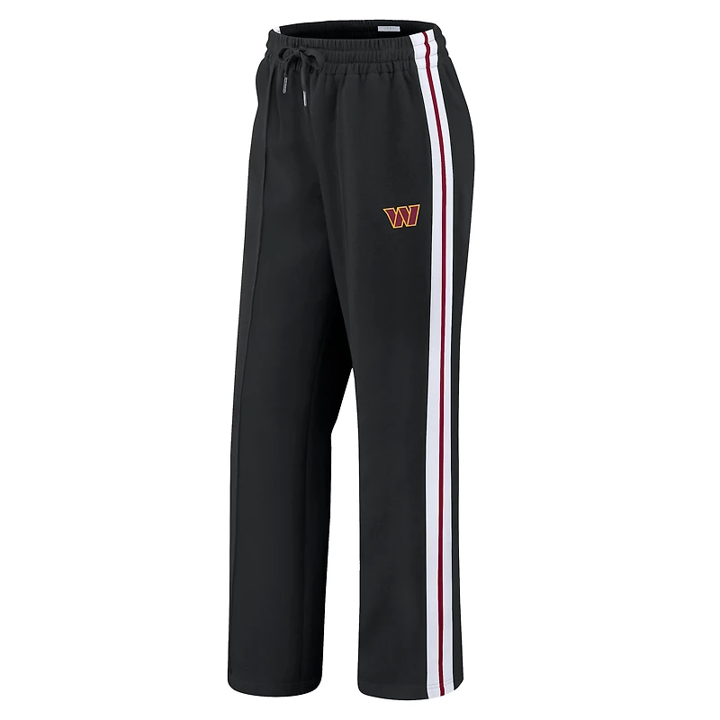 Pantalon droit color-block Washington Commanders noir pour femme WEAR by Erin Andrews