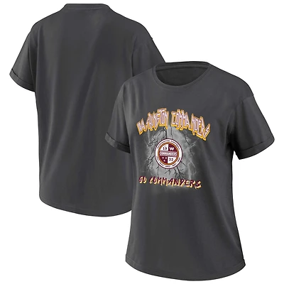 T-shirt boyfriend anthracite Washington Commanders pour femme WEAR by Erin Andrews
