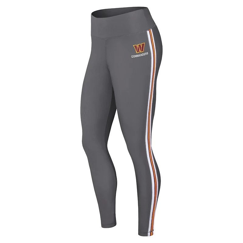 Women's WEAR by Erin Andrews Charcoal Washington Commanders Color Block Leggings