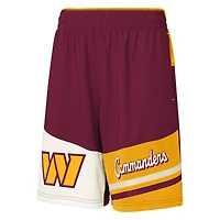 Short en maille Fandemonium bordeaux pour jeunes Washington Commanders