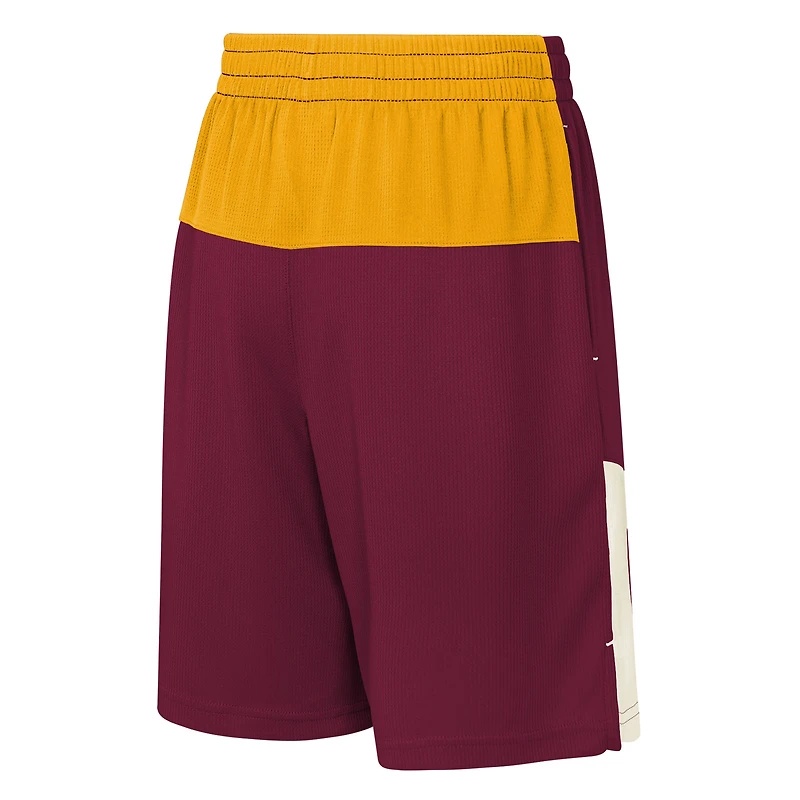 Short en maille Fandemonium bordeaux pour jeunes Washington Commanders