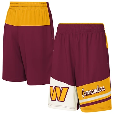 Short en maille Fandemonium bordeaux pour jeunes Washington Commanders