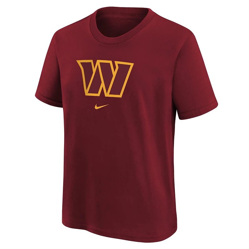 T-shirt bourgogne Washington Commanders Logo pour jeune