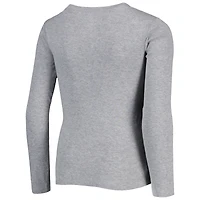 Ensemble de nuit gris chiné avec t-shirt à manches longues et pantalon l'équipe football Washington pour jeune