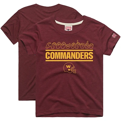 T-shirt bordeaux Youth Hommage Washington Commanders Love Sign x ASL 2.0 Tri-Blend