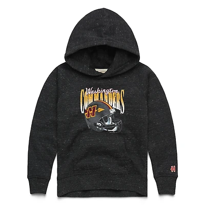 Sweat à capuche Youth Homage Charcoal Washington Commanders Gradient Helmet Tri-Blend