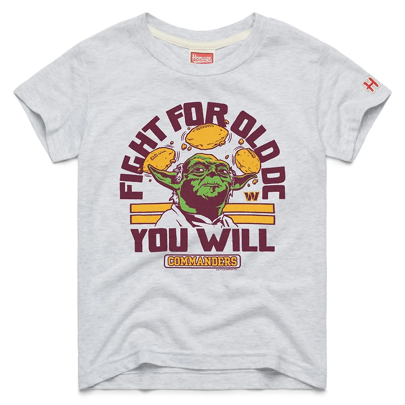 Youth Homage White Washington Commanders Star Wars x NFL Tri-Blend T-Shirt