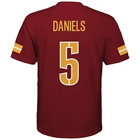 Youth Jayden Daniels Burgundy Washington Commanders Replica Player Jersey