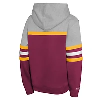 Youth Mitchell & Ness  Burgundy Washington Commanders Throwback Head Coach Pullover Hoodie