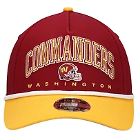 Casquette ajustable New Era 9FORTY A-Frame bordeaux/or Washington Commanders Arch COOLERA pour jeunes