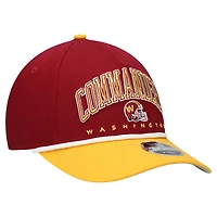 Youth New Era  Burgundy/Gold Washington Commanders  Arch COOLERA 9FORTY A-Frame Adjustable Hat